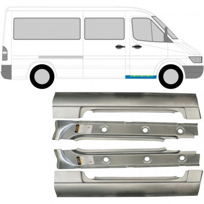 MERCEDES SPRINTER 1995-2006 PŘEDNÍ OPRAVA PRAHU VNITŘNÍ + VNEJSI PANEL / NASTAVIT / LEVÝ + PRÁVA