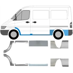 Opravný plech sada na Mercedes Sprinter 1995-2006 / Levá+Pravá / 6748