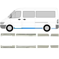 Opravný plech sada na Mercedes Sprinter 1995-2006 / Levá+Pravá / 6755