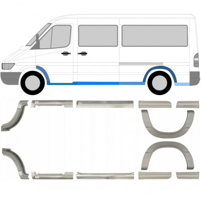 MERCEDES SPRINTER 1995- PRŮMĚRNÝ ROZVOR KOL NÍZKÁ OPRAVNÝ PANEL / NASTAVIT 12