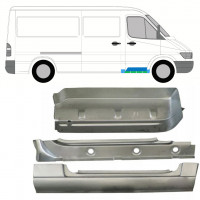 Opravný plech vnitřního prahu + blatníku + předního schodu na Mercedes Sprinter 1995-2006 / Pravá / Sada 10529