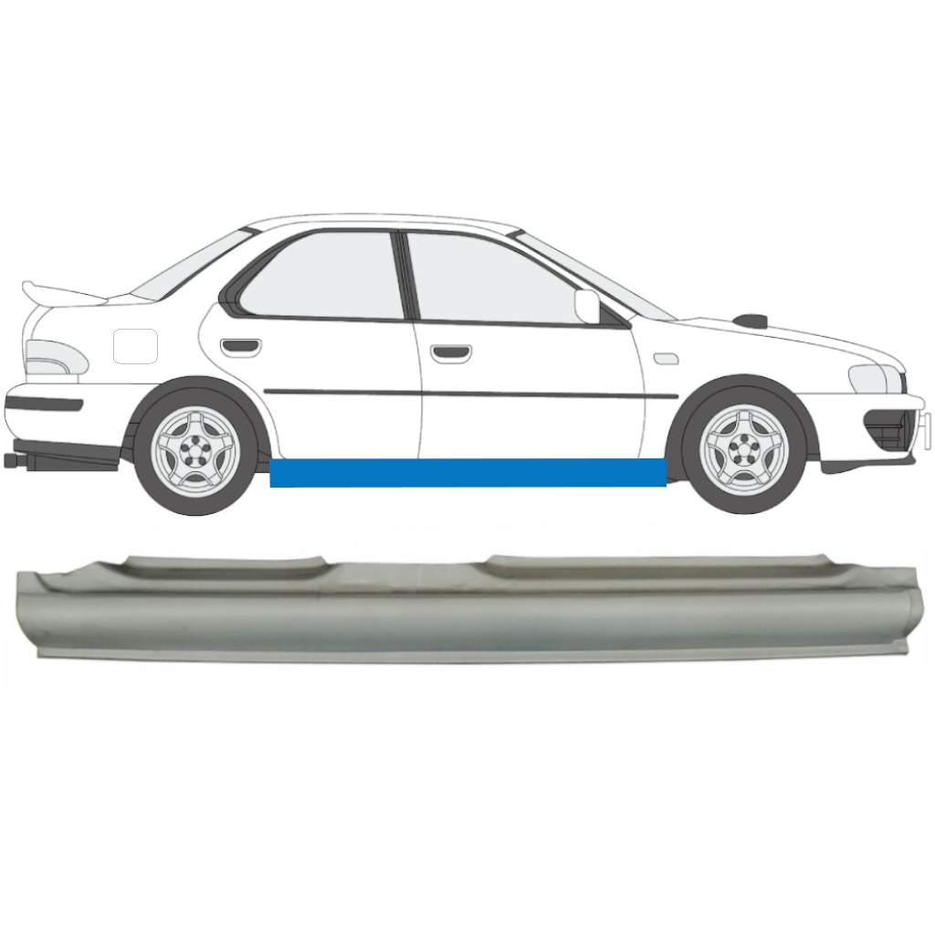 Kompletní práh na Subaru Impreza 1992-2000 / Pravá 5661