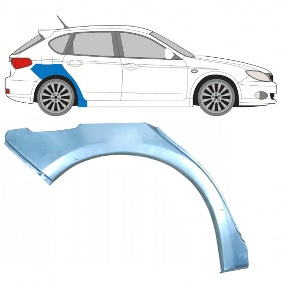 Lem zadního blatníku na Subaru Impreza 2007-2013 / Pravá 7864