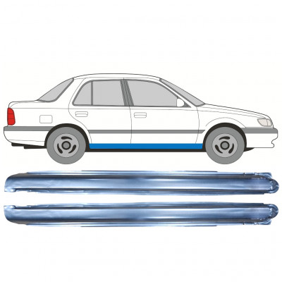 Opravný plech prahu na Nissan Sunny N14 1991-1994 / Levá+Pravá / Sada 11057