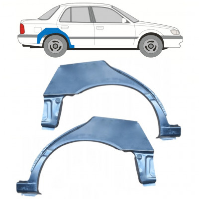 Lem zadního blatníku na Nissan Sunny N14 1991-1994 / Levá+Pravá / Sada 11054