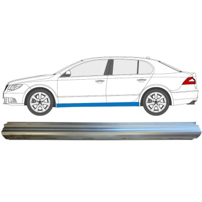Opravný plech prahu na Skoda Superb 2008-2015 / Levá 14776