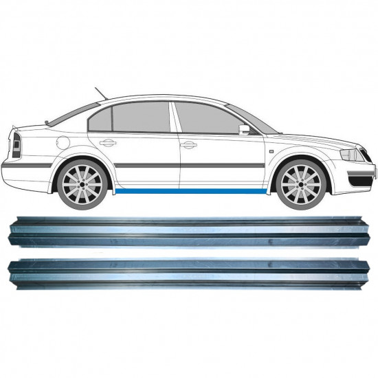 Opravný plech prahu na Skoda Superb 2001-2008 / Levá = Pravá (symetrická) / Sada 9540