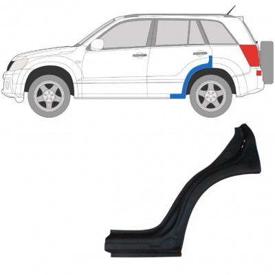 SUZUKI GRAND VITARA 2005-2012 OPRAVA PODBĚHU KOLA / LEVÝ