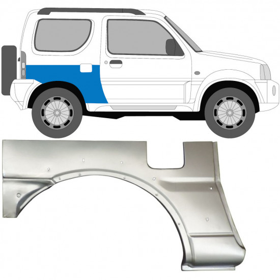 Lem zadního blatníku na Suzuki Jimny 1998-2018 / Pravá 7032