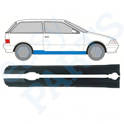 Opravný plech prahu na Suzuki Swift 1988-2004 / Levá+Pravá / Sada 9846