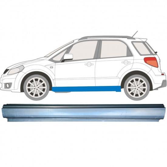 Opravný plech prahu na Fiat Sedici Suzuki Sx4 2006-2014 / Levá 6506