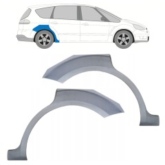 Lem zadního blatníku na Ford S-MAX 2006-2015 / Levá+Pravá / Sada 15174