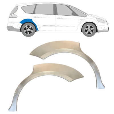 Lem zadního blatníku na Ford S-MAX 2006-2015 / Levá+Pravá / Sada 14766
