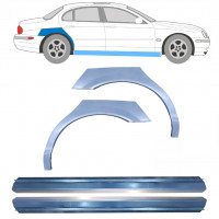 Opravný plech prahu + zadního blatníku na Jaguar S-Type 1999-2007 / Sada 12625