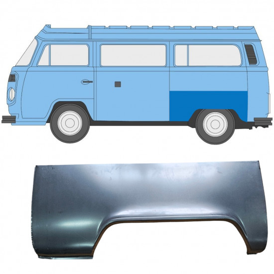 VW T2 1967-1979 OPRAVA PODBĚHU KOLA / LEVÝ