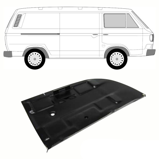 Opravný plech pod baterii na Volkswagen Transporter T3 1979-1992 10808