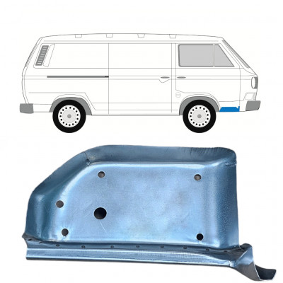 Opravný plech předního schodu na VW Transporter T3 1979-1992 / Pravá 8160