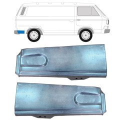 Lem zadního blatníku na Volkswagen Transporter T3 1979-1992 / Levá+Pravá / Sada 11633