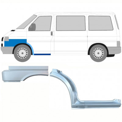 Opravný plech prahu + předního podběhu + předního blatníku na VW Transporter T4 1990- / Levá / Sada 10040