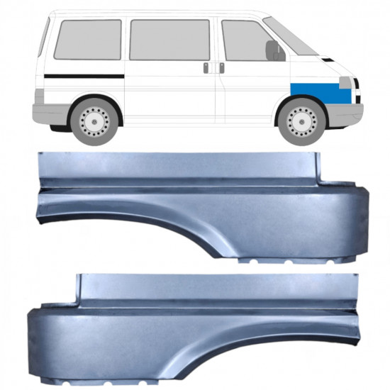 Opravný plech předního blatníku na VW Transporter T4 1990-2003 / Levá+Pravá / Sada 10620