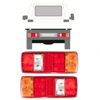 Zadní lampa na Volkswagen Transporter T4 1990-2003 / Levá+Pravá / Sada 9756