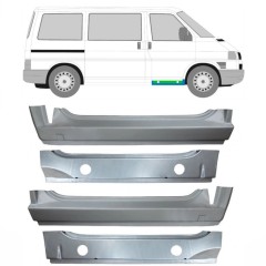 Opravný plech předního prahu vnitřní + vnější na Volkswagen Transporter T4 1990-2003 / Sada 9907