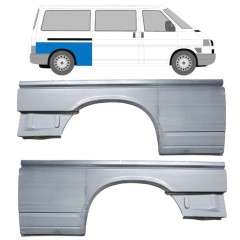 Lem zadního blatníku na Volkswagen Transporter T4 1990-2003 / Levá+Pravá / Sada 10652