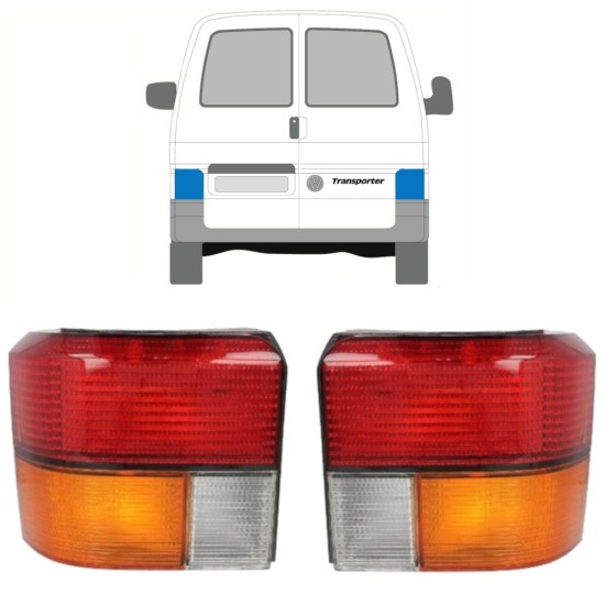 Zadní lampa na Volkswagen Transporter T4 1990-2003 / Levá+Pravá / Sada 9769