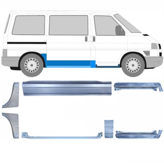 Opravný plech sada na Volkswagen Transporter T4 1990-2003 / Levá / Pravá / 14700