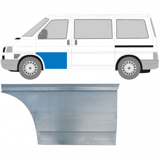 VW T4 1990-2003 PŘEDNÍ DVEŘE VNĚJŠÍ ŠITÍ PANEL / LEVÝ
