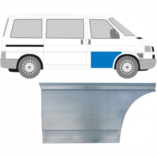 VW T4 1990-2003 PŘEDNÍ DVEŘE VNĚJŠÍ ŠITÍ PANEL / PRÁVA
