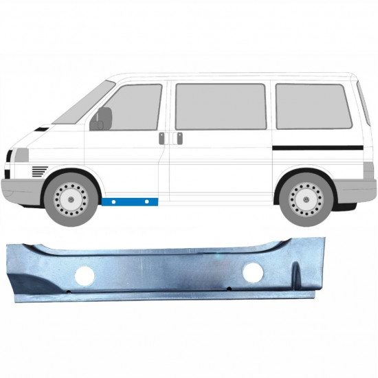 VW T4 1990-2003 PŘEDNÍ DVEŘE VNITŘNÍ OPRAVA PRAHU / LEVÝ