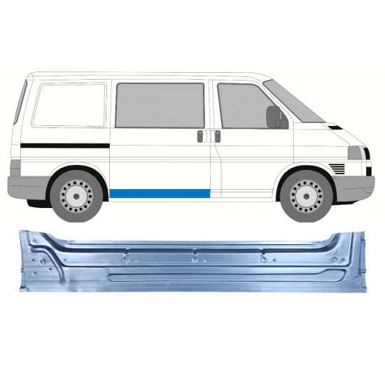 VW T4 1990- VNITŘNÍ POSUVNÉ DVEŘE OPRAVNÝ PANEL