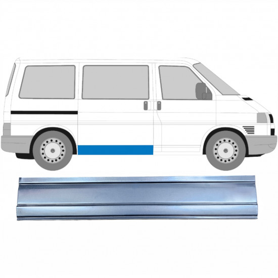VW T4 1990-2003 POSUVNÉ DVEŘE VNĚJŠÍ PANEL / PRÁVA