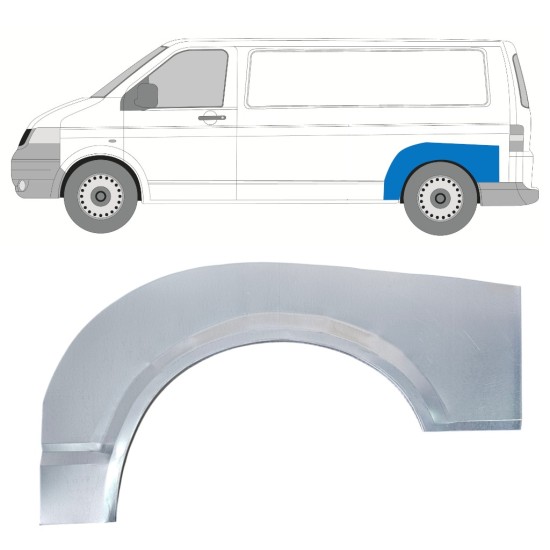 Lem zadního blatníku na Volkswagen Transporter T5 2003-2015 / Levá 16371
