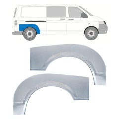 Lem zadního blatníku na Volkswagen Transporter T5 2003-2015 / Levá+Pravá / Sada 16372