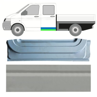 Opravný plech zadních dveří vnitřní + vnější na Volkswagen Transporter T5 2003-2015 / Levá / Sada 16877