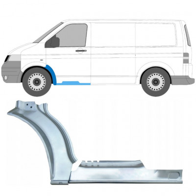 Opravný plech prahu + předního blatníku na Volkswagen Transporter T5 2003-2015 / Levá / Sada 12637