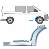 Opravný plech prahu + předního blatníku na Volkswagen Transporter T5 2003-2015 / Pravá / Sada 12636