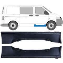 Opravný plech prahu předních dveří na Volkswagen Transporter T5 2003-2015 / Levá+Pravá / Sada 12518
