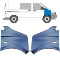 Přední blatník na Volkswagen Transporter T5 2003-2015 / Levá+Pravá / Sada 10535