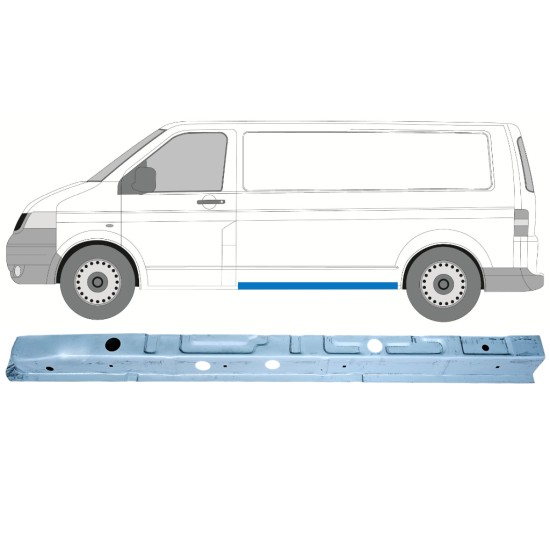 Opravný plech prahu vnitřní na Volkswagen Transporter T5 2003-2015 / Levá 16089