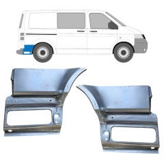 Opravný plech spodní části zadního blatníku za kolem na Volkswagen Transporter T5 2003-2015 / Levá+Pravá / Sada 16264