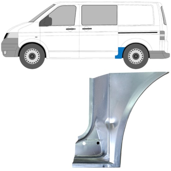Lem zadního blatníku na Volkswagen Transporter T5 2003-2015 / Levá 16670