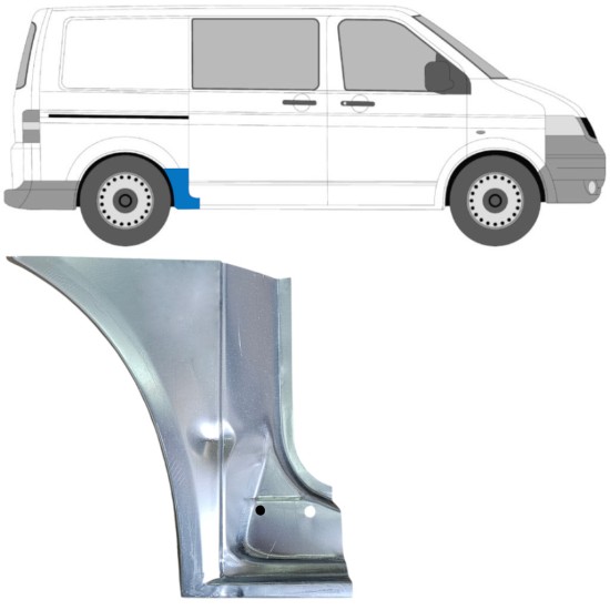 Lem zadního blatníku na Volkswagen Transporter T5 2003-2015 / Pravá 16669