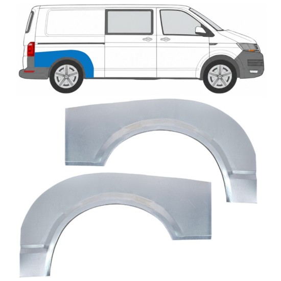 Lem zadního blatníku na Volkswagen Transporter T6 2015-2024 / Levá+Pravá 17145