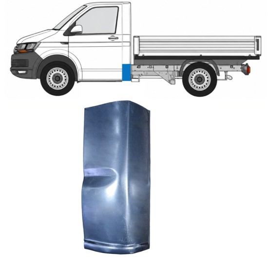 Opravný plech zadního rohu na Volkswagen Transporter T6 2015-2024 / Levá 17128