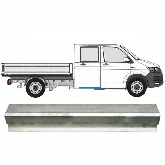 Opravný plech zadního prahu na Volkswagen Transporter T6 2015-2024 / Levá = Pravá (symetrická) 17131