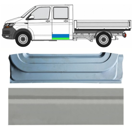 Opravný plech zadních dveří vnitřní + vnější na Volkswagen Transporter T6 2015-2024 / Levá 17161