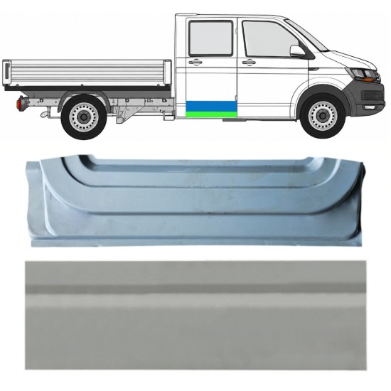 Opravný plech zadních dveří vnitřní + vnější na Volkswagen Transporter T6 2015-2024 / Pravá 17160